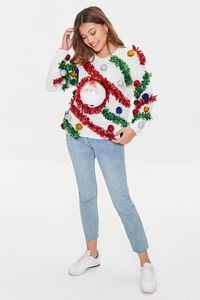 IVORY/MULTI Santa Snow Globe Sweater, image 4