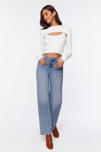 VANILLA Cable-Knit Combo Top, image 4