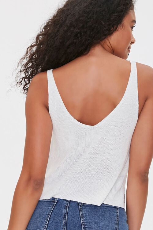 CREAM Ribbed Sweater-Knit Tank Top, image 3