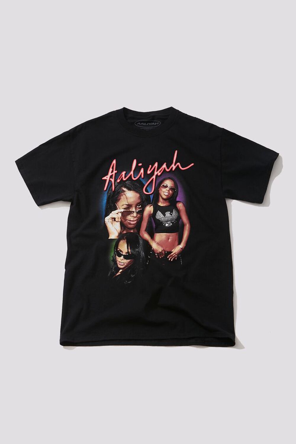 BLACK/MULTI Aaliyah Graphic Crew Tee, image 1
