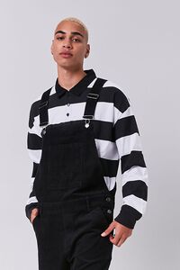 BLACK Corduroy Buttoned Overalls, image 4