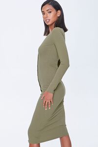 OLIVE Button-Front Midi Dress, image 2