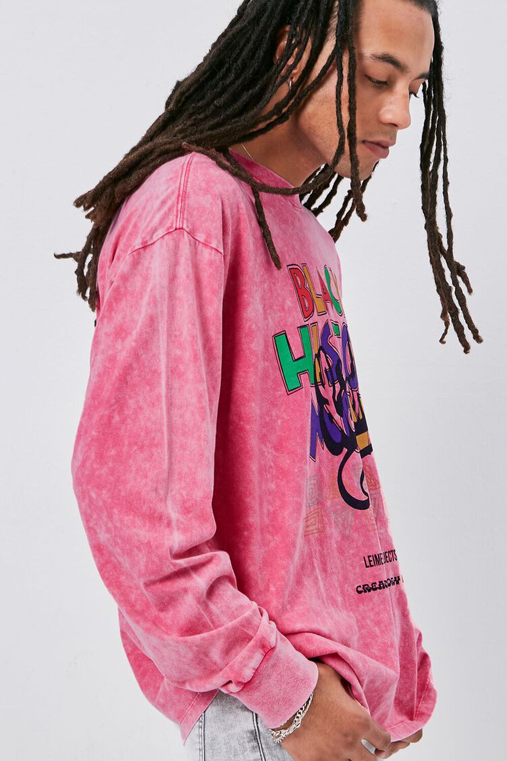 PINK/MULTI Ashley Walker Black History Month Graphic Pullover, image 2