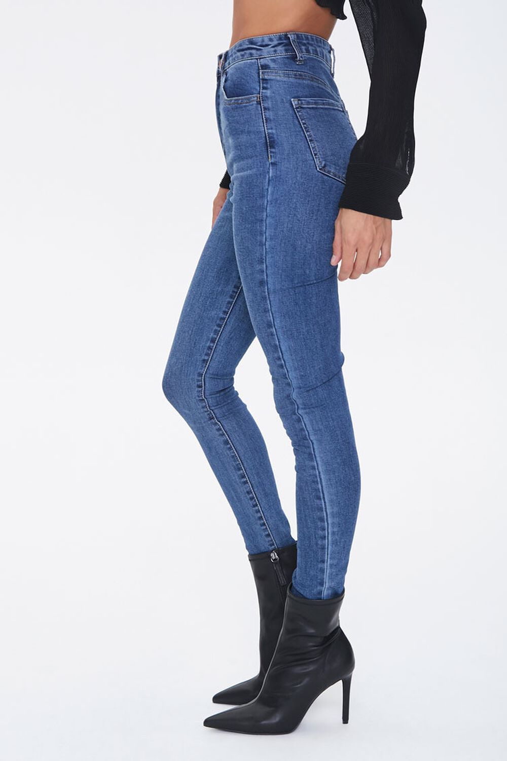 DARK DENIM High-Rise Skinny Jeans, image 3