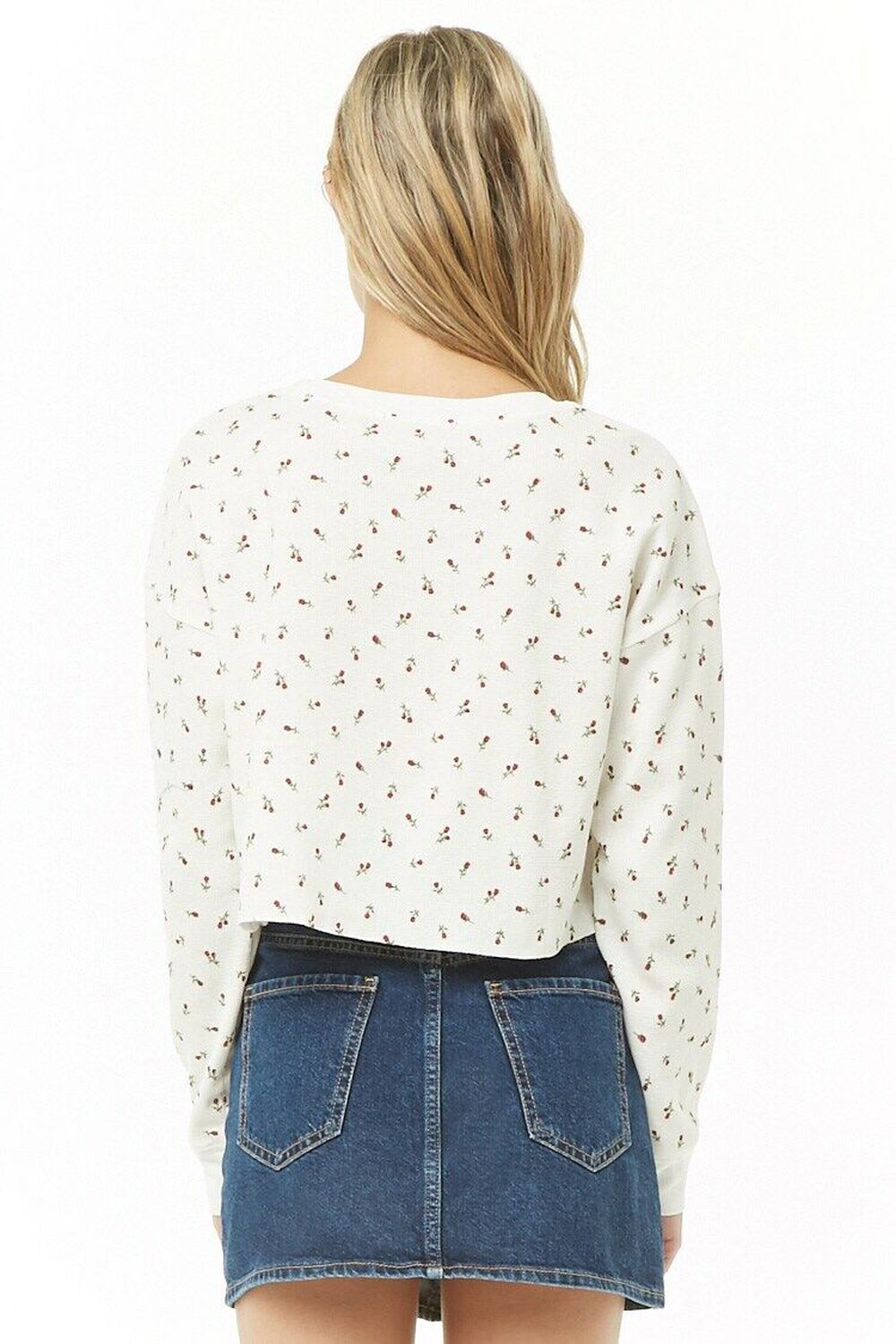TNA Floral Ivory Thermal Top Size S - 56% off