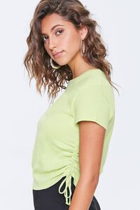 LIME Ruched Drawstring Tee, image 2