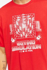 RED/WHITE Exiting Simulation Graphic Tee, image 5