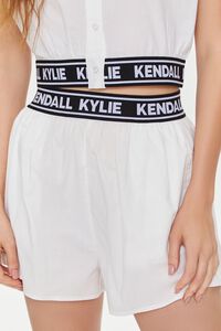 WHITE/MULTI Kendall + Kylie Poplin Shirt, image 5