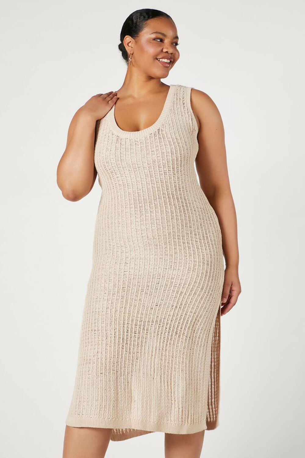 Bliv såret Helligdom handikap Plus Size Sweater-Knit Midi Dress