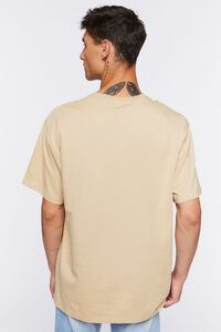 TAUPE High-Low Crew Tee, image 3
