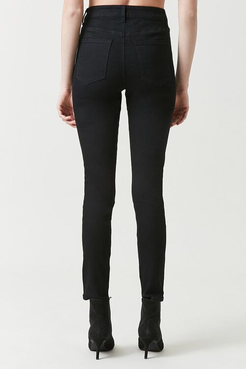 BLACK High-Waist Skinny Jeans, image 3