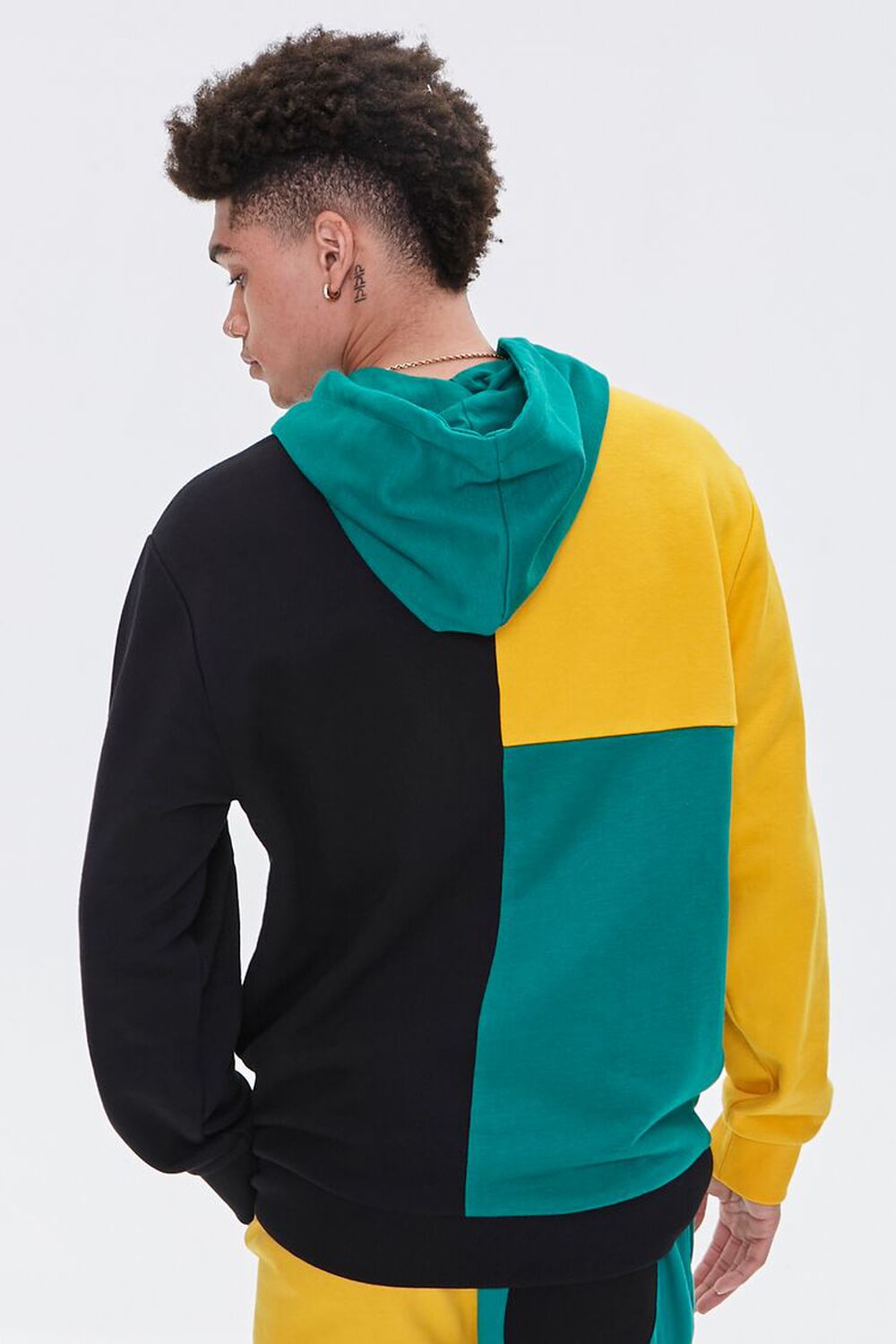 YELLOW/MULTI Colorblock French Terry Hoodie, image 3