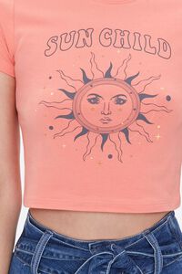 CORAL/MULTI Sun Child Cropped Tee, image 5