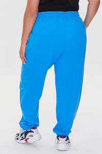 BLUE Plus Size French Terry Joggers, image 4