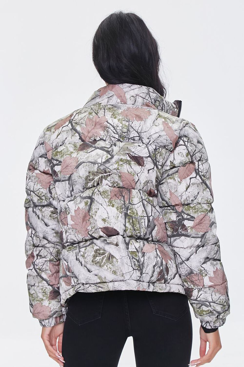 OLIVE/MULTI Forest Camo Print Puffer Jacket, image 3