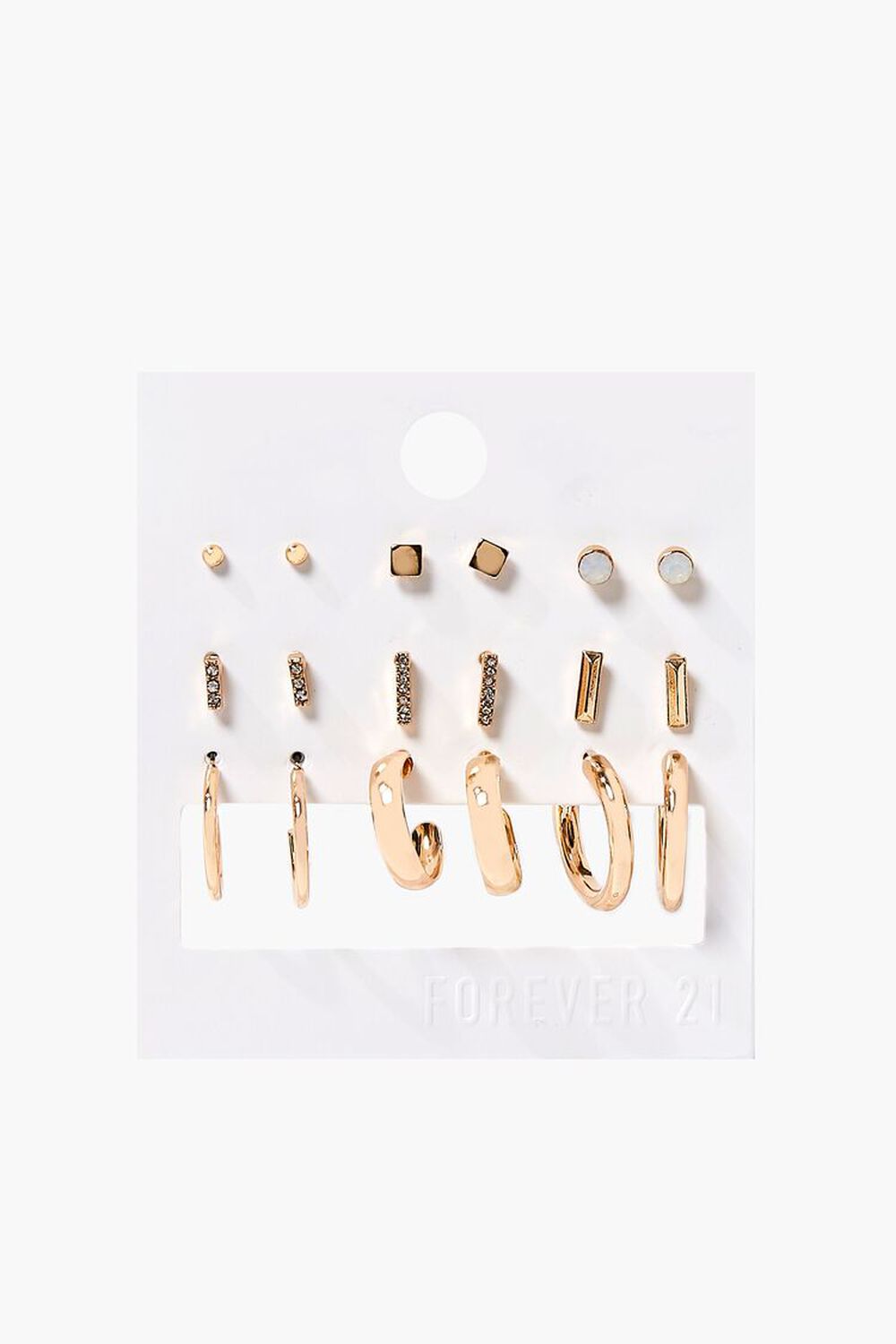 GOLD Hoop & Stud Earring Set, image 1