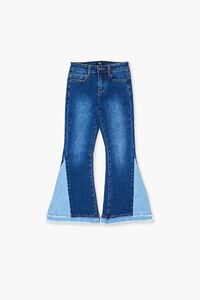 MEDIUM DENIM Girls Reworked Flare Jeans (Kids), image 1