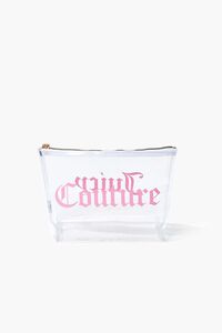 CLEAR Juicy Couture Text Clear Pouch, image 2