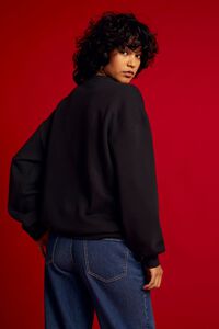 BLACK/MULTI Selena Graphic Fleece Pullover, image 4