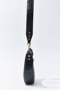 Faux Croc Leather Crossbody Bag, image 3