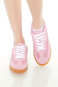 PINK Geo Faux Leather Low-Top Sneakers, image 4