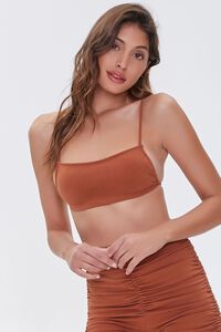 CHOCOLATE Tie-Back Cropped Cami, image 1