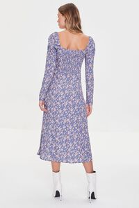 BLUE/MULTI Floral Print Midi Dress, image 3