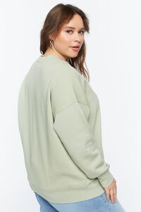 SAGE/MULTI Plus Size Reworked Ciao Graphic Pullover, image 2