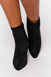 BLACK Pointed Toe Ankle Boots (Wide), image 4
