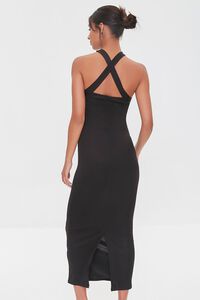 BLACK Crisscross Midi Dress, image 3