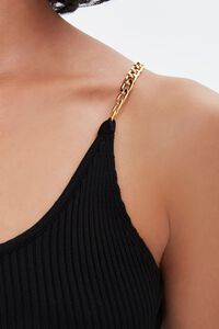 BLACK Chain-Strap Mini Dress, image 5
