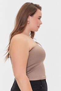 TAUPE Plus Size Tube Top, image 2