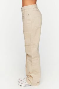 KHAKI Twill Straight-Leg Cargo Pants, image 3