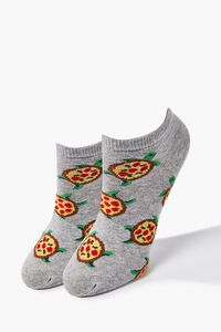Pizza Print Ankle Socks, image 1