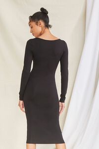BLACK Bodycon Long-Sleeve Dress, image 3