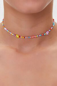 BLUE Beaded Choker Necklace, image 1