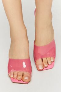 PINK Transparent Open-Toe Stiletto Heels, image 4