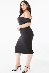 Plus Size Off-the-Shoulder Bodycon Dress, image 2