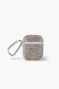 SILVER/MULTI Rhinestone Earbuds Case for Airpods, image 1