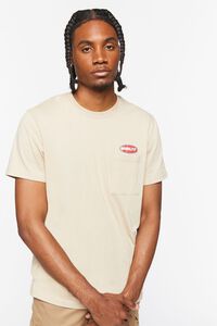 TAUPE/RED Mobility Graphic Pocket Tee, image 1