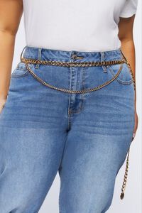 Plus Size Layered Curb Chain Belt, image 1