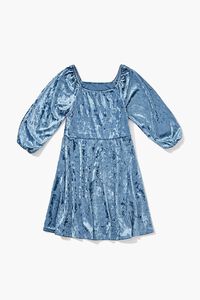 BLUE Girls Velvet Dress (Kids), image 1