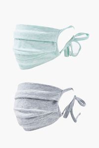 WHITE/MULTI Tie-Strap Face Mask, image 3