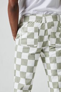 SAGE/WHITE Checkered Drawstring Pants, image 5