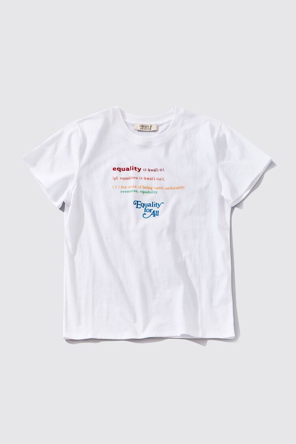 WHITE/MULTI Equality Graphic Tee, image 1
