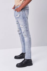 DENIM DIRTY WASH Distressed Super Skinny Jeans, image 3
