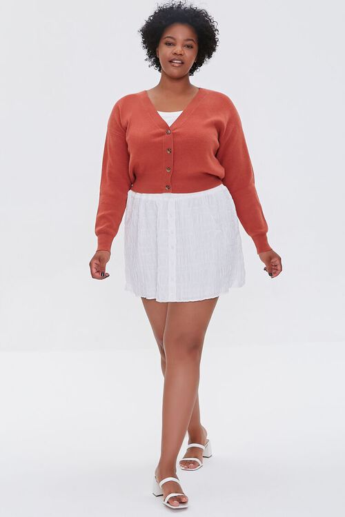 CHESTNUT Plus Size Buttoned Cardigan Sweater, image 4