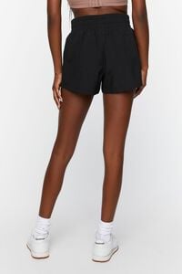 BLACK Active Windbreaker Shorts, image 4