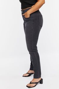 WASHED BLACK Plus Size Uplyfter Skinny Jeans, image 3