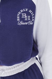 NAVY/WHITE Embroidered Beverly Hills Pullover, image 5